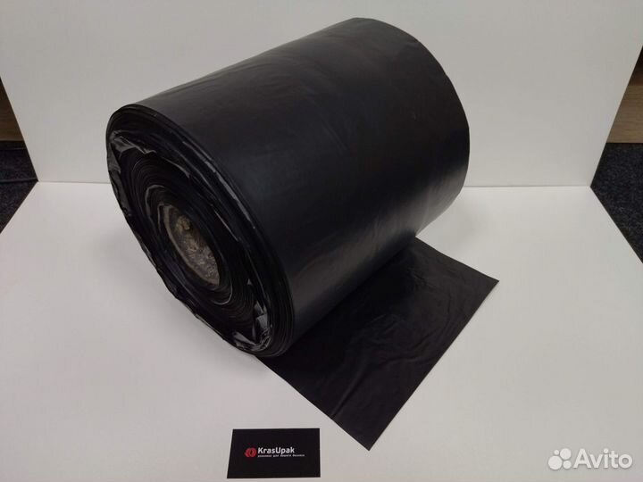 Рукав полиэтиленовый черный 30 см 500 метров