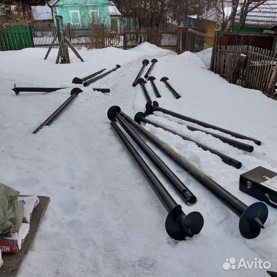 Винтовые сваи с установкой