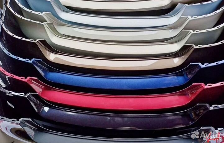 Бампер задний (Серебристы A7W) Volkswagen Polo 5