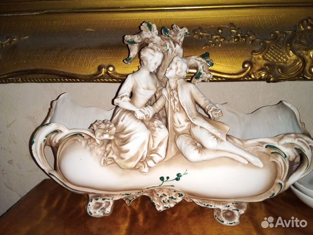 Антикварная ваза кашпо скульптура пара