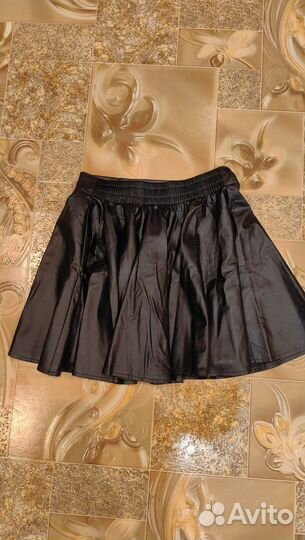 Кожаная юбка