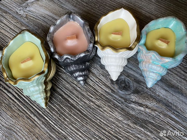 Свеча ракушка лотос