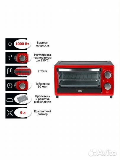 Электрическая мини печь духовка