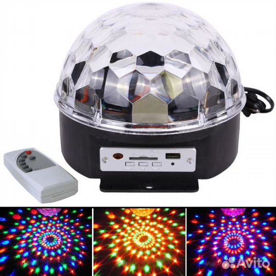 Световое шоу + мр3/USB сфера 220В пульт