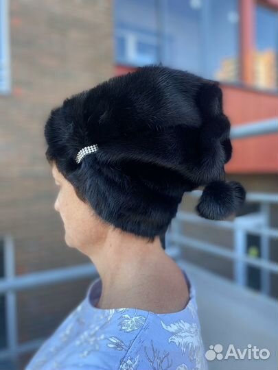 Шапка норковая, женская