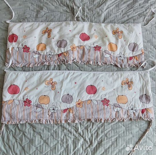 Детские вещи конверт, бортики, наматрасник, халат