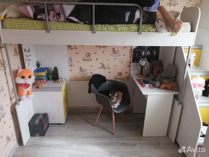 Детская кровать чердак с лесенкой