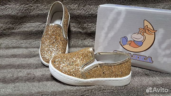Слипоны туфли на девочку