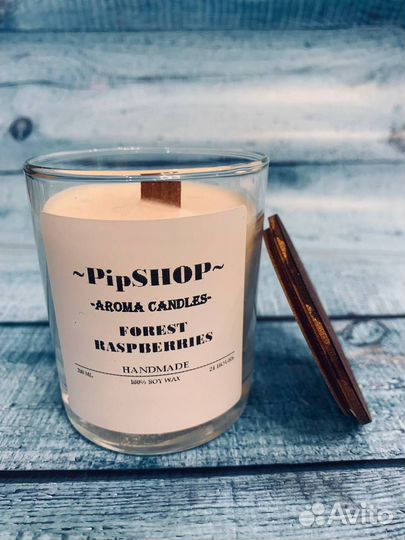 Ароматическая свеча ручной работы (соевый воск)