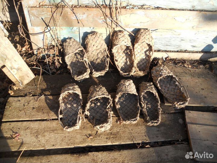 Лапти старинные лапоть лыко для декорирования
