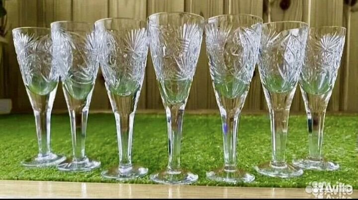 Фужеры рюмки бокалы хрустальные СССР