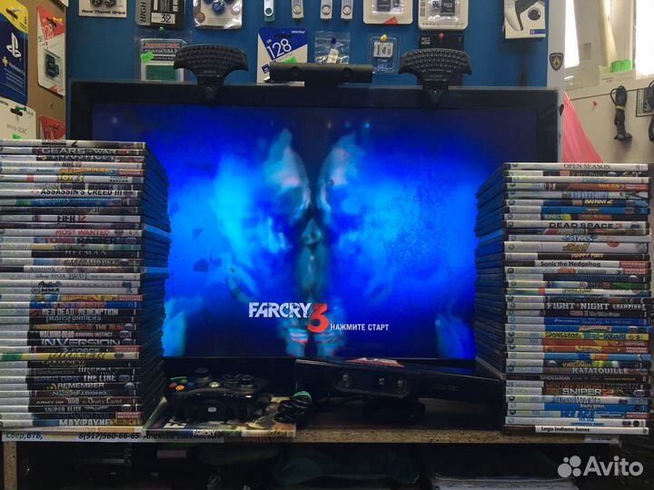 Xbox 360 Slim 250 Гб Lt3.0+Kinect+Игры