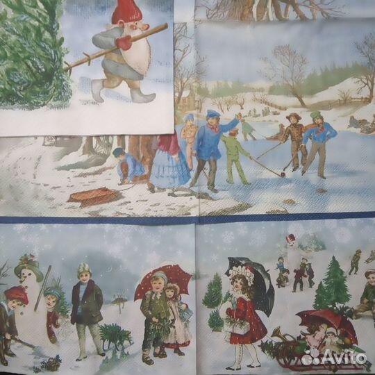 Салфетки для декупажа и коллекции наборы