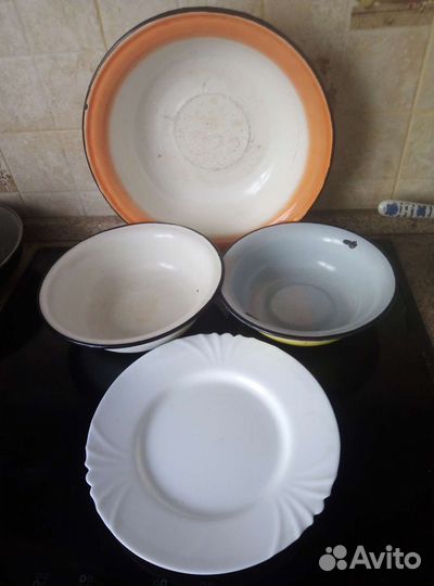 Тарелки, Кастрюли,лоток, банки СССР