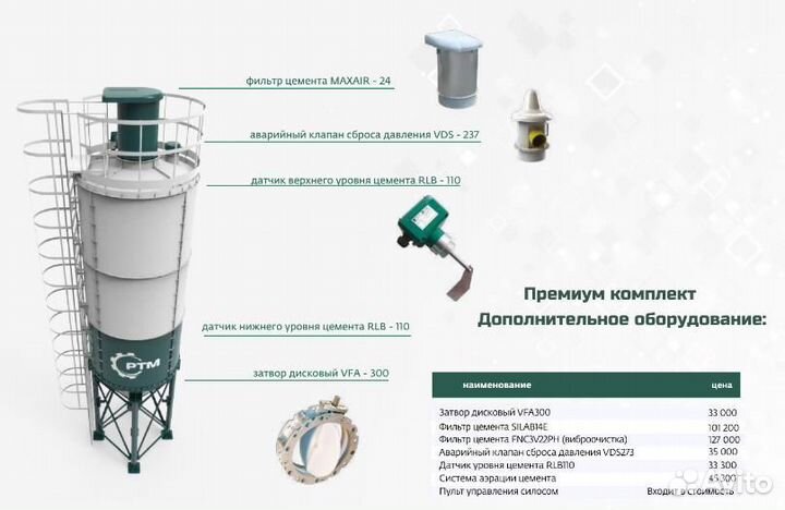 Силос цемента 120 тонн