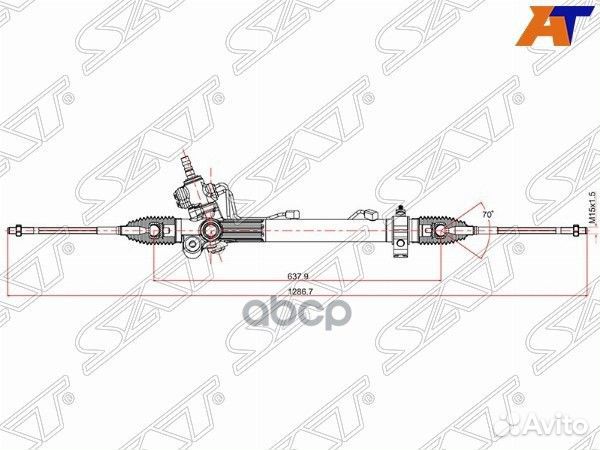 Рейка рулевая lexus RX300 MCU15 4WD 00- LHD