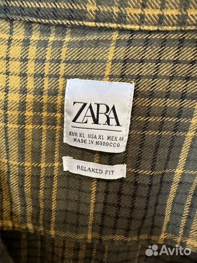 Рубашка Zara клетчатая