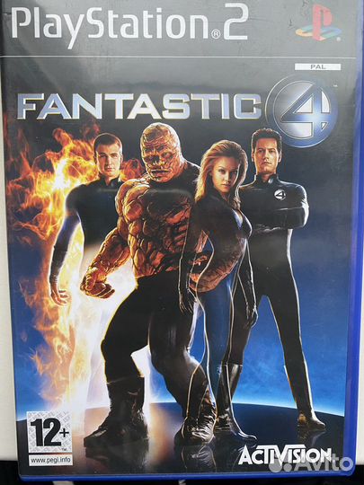 Игра лицензионная Ps2 fantastic four