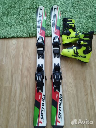 Горные лыжи детские 110 с ботинками