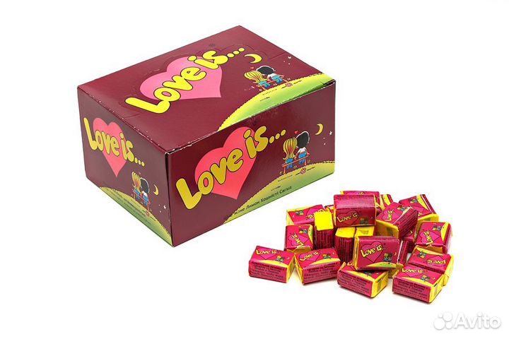 Жвачка Love is со вкусом Вишня-Лимон