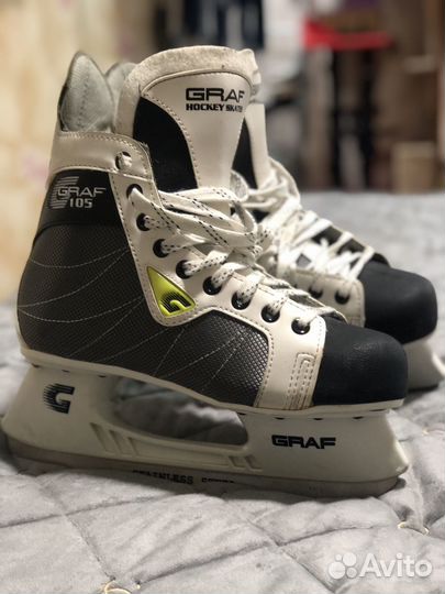 Коньки хоккейные Graf 105. Р.40-41