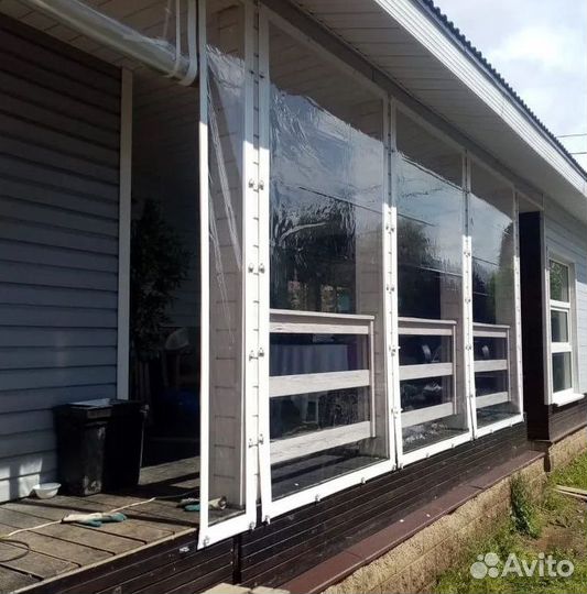 Мягкие окна для беседки
