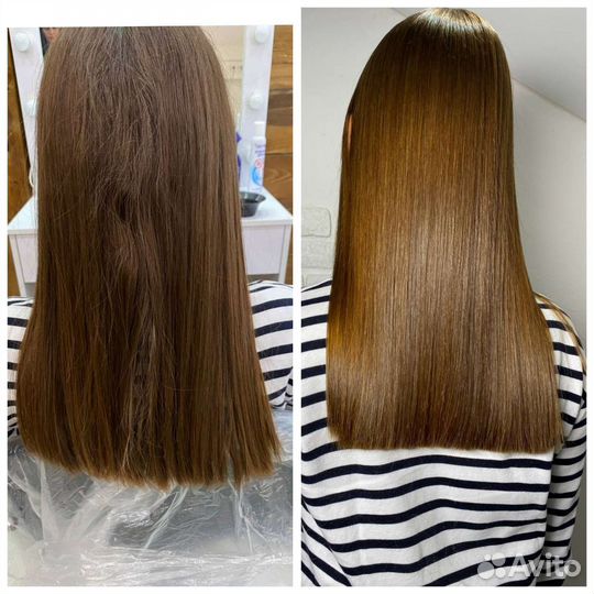 Кератиновое выпрямление/Ботокс волос