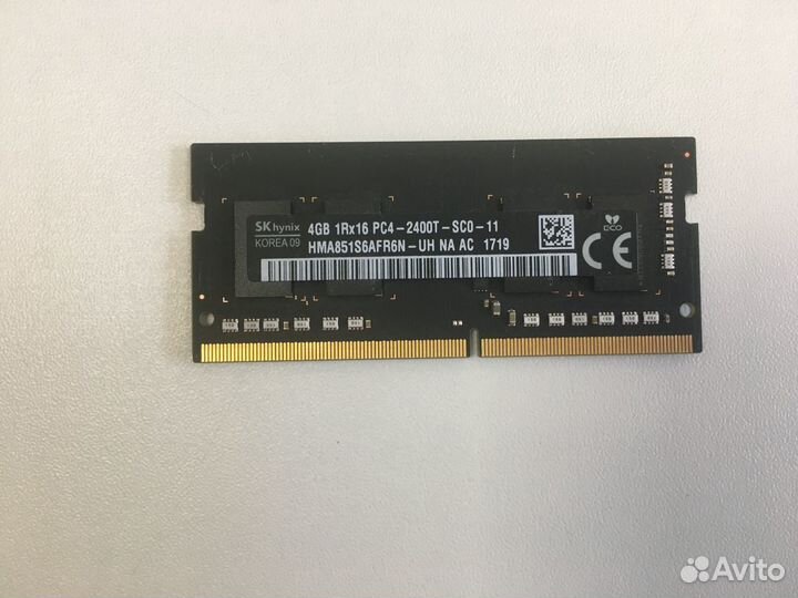Новая оперативная память 4-16 Гб SO-dimm DDR4