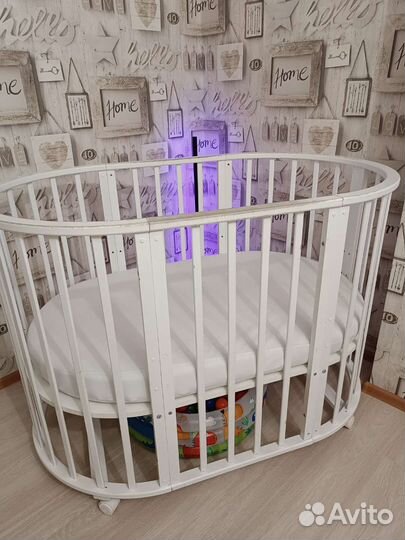 Детская овальная кровать