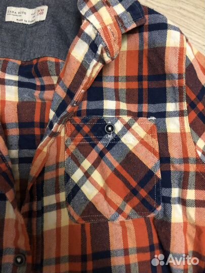 Рубашка фланель Zara 134