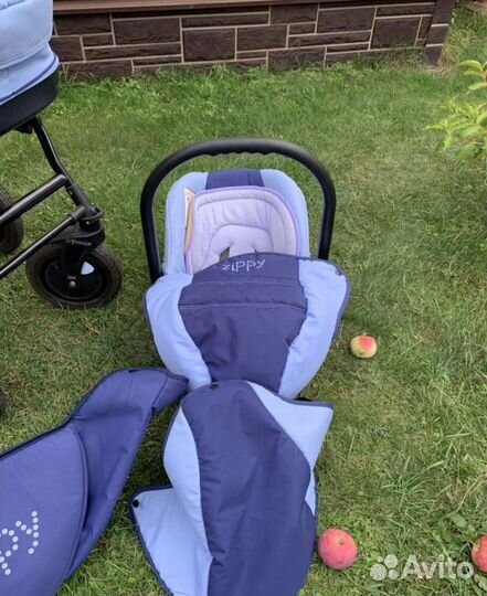 Детская коляска zippy tutis 3 в 1, автолюлька