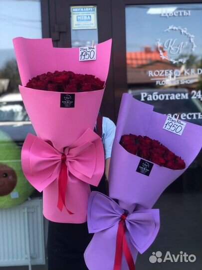 Букет красных роз