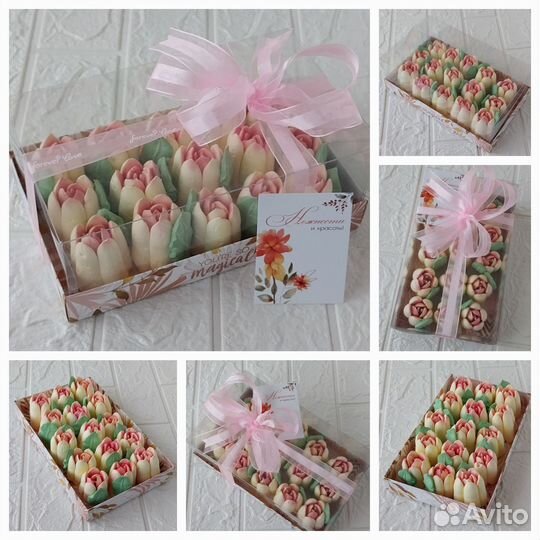 Подарок из зефира на 8 марта