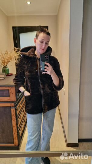 Шуба мутоновая 44