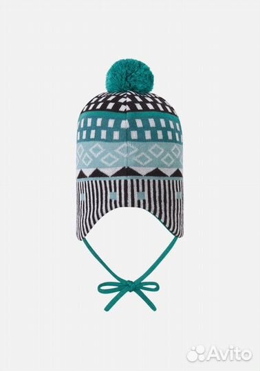 Шапка-бини Reima Tassutus зеленая 50