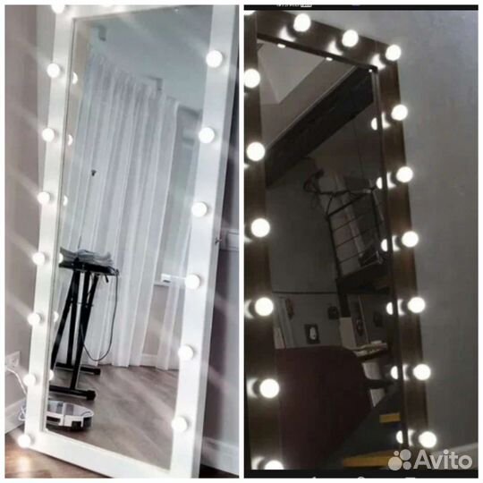 Зеркало с лампами
