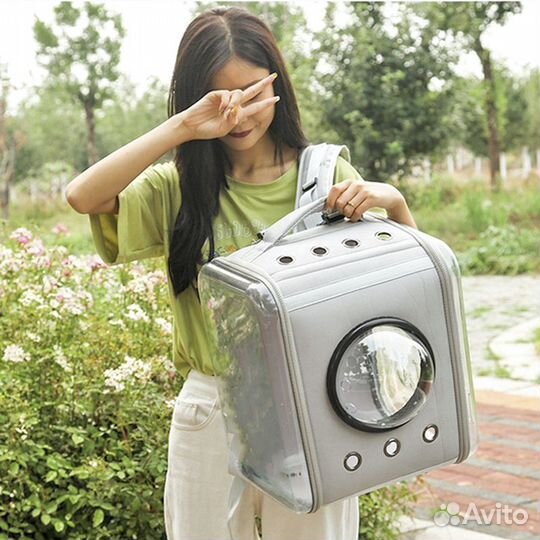 Сумка большая переноска рюкзак кошек и собак ранец