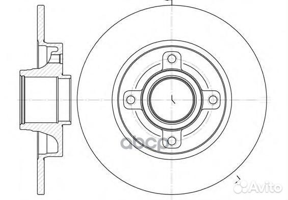 Диск торм. (без подш.) ci C4 pe 307 6101400 Ro