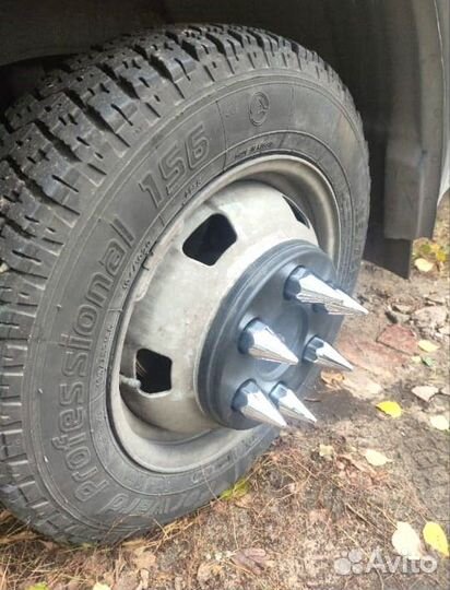 Колпачки хромированные на газель