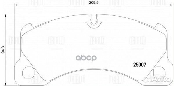 Колодки торм. для а/м Porsche Macan (14) / (18)