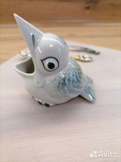 Статуэтка Галчонок Артель Фарфоровая игрушка 50г.г