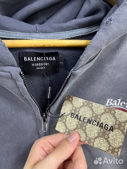 Зип худи balenciaga стильная (новинка 2024)