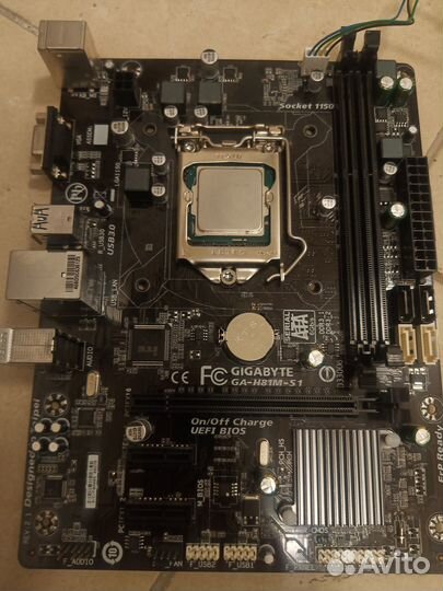 Intel Core i3-4170 + Gigabyte GA-H81M-S1 + 8GBRam