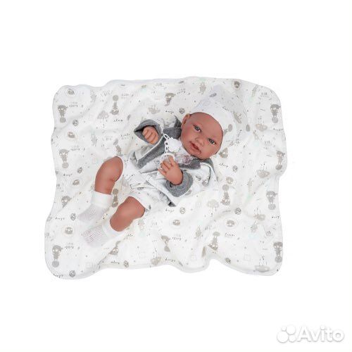 Кукла Antonio Juan Клаудия в сером, 42 см