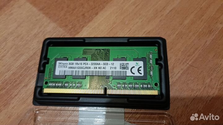 Оперативная DDR4 1х8Gb для ноутбука SoDimm
