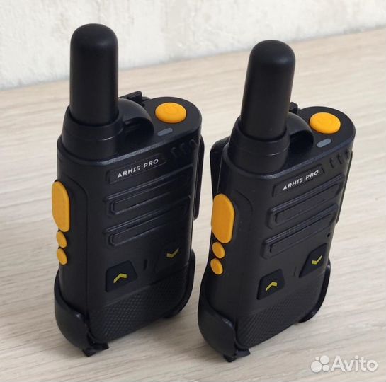 Легкая рация с наушником, комплект 2 штуки