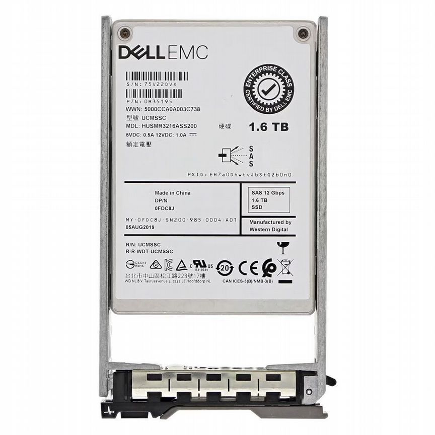 [FDC8J] Жесткий Диск Dell 1.6tb Sas 2,5" Ssd Fdc8j