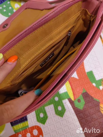 Сумка женская через плечо розовая