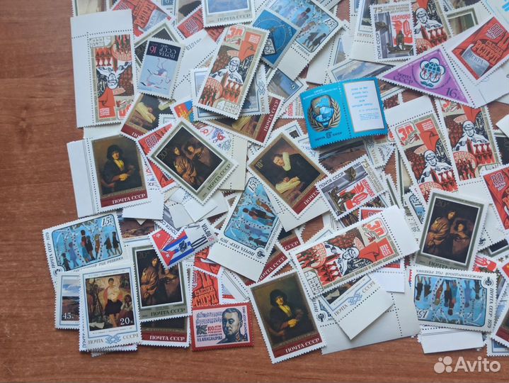 Оптовый лот: 155 чистых марок СССР