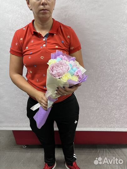 Розы из мыла